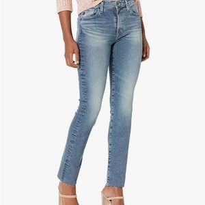 ag jeans the mari high rise straight frayed ankle
